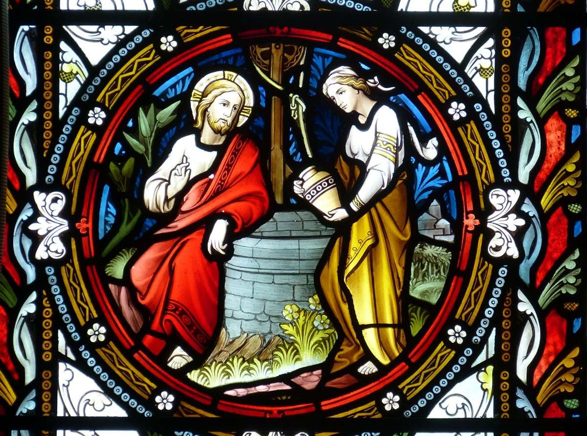 Gesù, al pozzo di Giacobbe, incontra la donna samaritana
